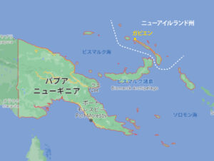 パプワニューギニア地図