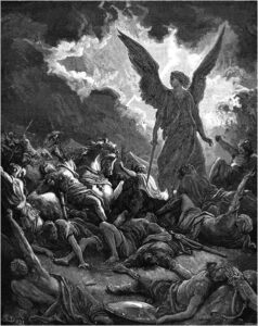 天使がセナケリブの軍隊を破壊した