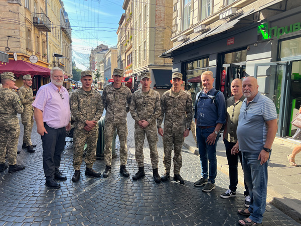 Young soldiers we met in Lviv